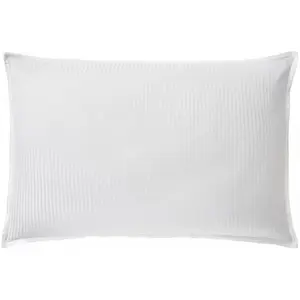 Essix Taie D'oreiller Unie En Satin De Coton Grand Hôtel Blanc Essix pas cher