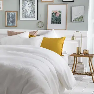 ESSIX Housse de couette unie en gaze de coton, Tendresse pas cher
