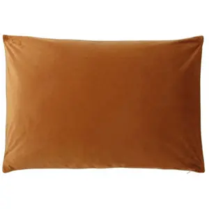 Comparateur de prix : Essix Housse De Coussin Unie En Velours, Gatsby Marron Fauve