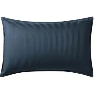 Essix Taie d'oreiller en satin de coton bleu 50x70 pas cher