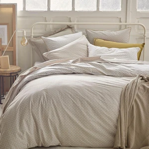 Essix Drap plat imprimé en percale de coton BeigeVendu paramazon