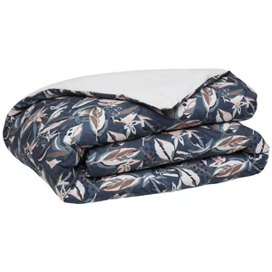 Essix Housse de couette imprimée en percale de coton Bleu pas cher