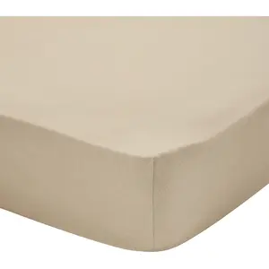 Drap housse uni en flanelle de coton, bonnet de 30cm, FRISSON Essix pas cher