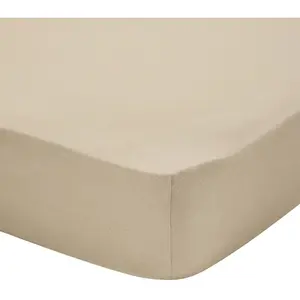 Drap housse uni en flanelle de coton, bonnet de 30cm, FRISSON Essix pas cher