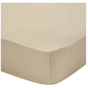 Drap housse uni en flanelle de coton, bonnet de 30cm, FRISSON Essix pas cher