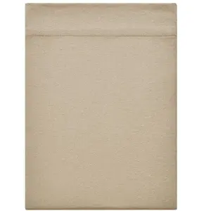 Drap plat en flanelle de coton beige sésame 270x300 - Essix 270 x 300 cm pas cher