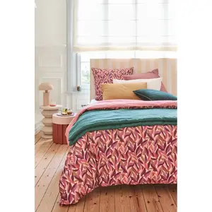 Essix Housse de couette en percale de coton, LEAVES pas cher
