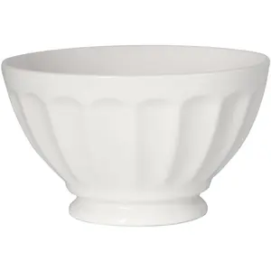 Comparateur de prix : Bol à côtes 13 cm (lot de 2) - Porcelaine Girard - Blanc - Porcelaine