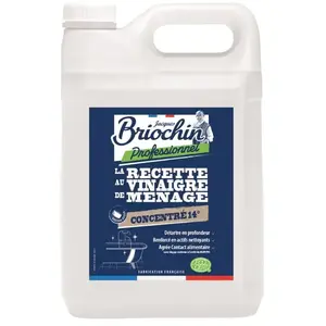 Vinaigre blanc de ménage 14° Ecocert - 5L - Briochin professionnel pas cher