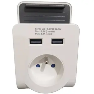 Bloc Voltman 1 Prise + 2 Usb A pas cher