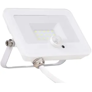Comparateur de prix : Voltman - Projecteur plat + détecteur de mouvement IP65 1000lm - blanc