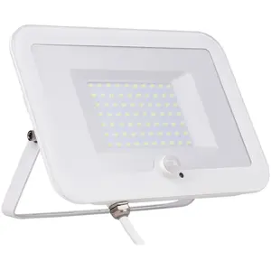 Comparateur de prix : Projecteur plat + détecteur de mouvement IP65 5000lm - blanc - Voltman