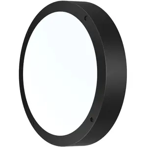 Comparateur de prix : Plafonnier extérieur oval ip65 (1800lm 5700k a++) noire - voltman