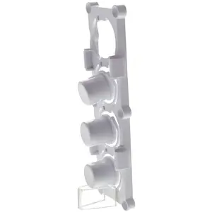 Listo , bouton lave-linge poussoir blanc (ensemble de 3 sur support) kuda pas cher