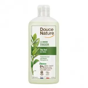Douce Nature - Gel Douche Evasion Thé vert équitable d'Inde Gel douche 250 ml unisex pas cher