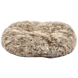 Coussin pour chien oval poilu Bobby Gris 55x45 cm CNPOIL_91_055