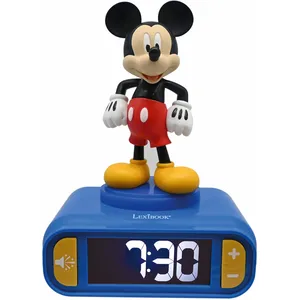 Lexibook Réveil digital avec veilleuse lumineuse Mickey en 3D et effets sonores pas cher