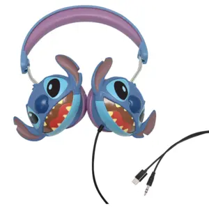 Comparateur de prix : Lexibook Casque stéréo filaire pliable Stitch avec limitation de volume d'écoute