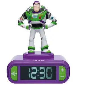 Réveil-veilleuse avec effets sonores Lexibook Buzz Toy Story pas cher