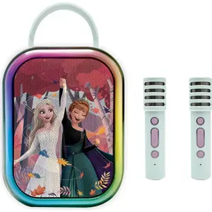 Lexibook Karaoke bluetooth la reine des neiges avec 2 micros sans fil