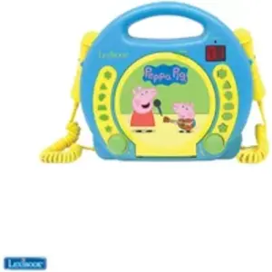 Lecteur CD Karaoké Peppa Pig avec 2 microphones - LEXIBOOK pas cher