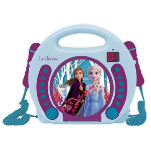 Lecteur CD portable avec 2 microphones La Reine des Neiges - LEXIBOOK