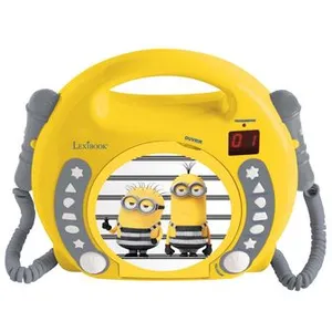 Lexibook Lecteur Cd Portable Avec 2 Microphones Les Minions Multicolore pas cher
