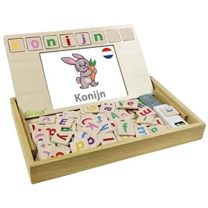 Lexibook, Bio Toys, Ecole de Vocabulaire, Bilingue Français/Néerlandais, 50 fiches Mots, Alphabet, EDU100i10 pas cher