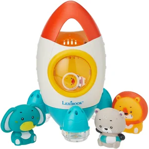 Lexibook Coofret Fusee de Bain avec 3 animaux souples pas cher