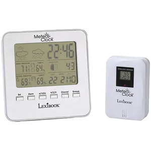 Lexibook Station meteo MeteoClock Silver TU pas cher