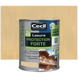 Comparateur de prix : Cecil Lasure protection forte LX 545 1 L Incolore