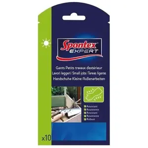 Comparateur de prix : SPONTEX EXPERT Gants petits travaux d'extérieur - lot de 10 - T7
