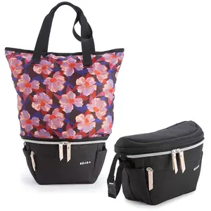 Sac shopping pop-up Biarritz NOIR Béaba pas cher
