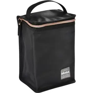 Comparateur de prix : BEABA Pochette repas isotherme black/rose gold