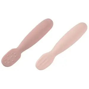 Comparateur de prix : BEABA® Cuillères d'apprentissage, set de 2 en silicone Guimauve