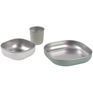Comparateur de prix : Béaba BEABA® Set repas en acier inoxydable, vert sauge