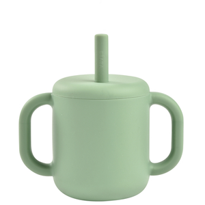 Comparateur de prix : Béaba BEABA® Tasse enfant paille silicone sage green