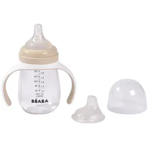 Béaba Biberon d'apprentissage 2 en 1 Argile (210 ml) pas cher
