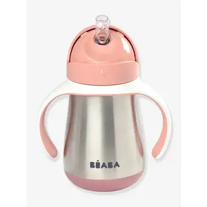 Comparateur de prix : BEABA Tasse enfant paille 8 m+ 250 ml inox vieux rose