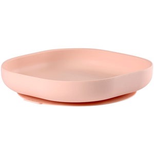 Comparateur de prix : Béaba Repas Assiette Ventouse en Silicone Rose