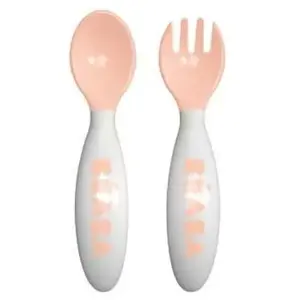 Set de 2 couverts bébé ergo 2ème âge blue nude - beaba