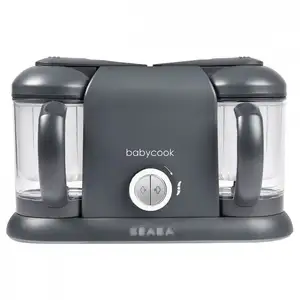 Comparateur de prix : Béaba Robot Cuiseur 4 En 1 Contenance Xxl 2200 Ml Babycook Duo Gris Foncé