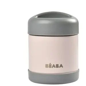 Comparateur de prix : BEABA Béaba Portion Pot de Conservation Inox Isotherme Gris Rose 300ml