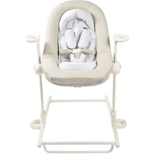 Comparateur de prix : Beaba Béaba - Transat Réglable En Hauteur 3 Inclinaisons Blanc - Up And Down