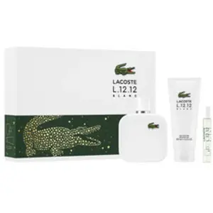Coffret Lacoste L.12.12 Blanc 3 pièces pas cher