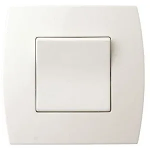 Interrupteur poussoir Swing blanc brillant pas cher