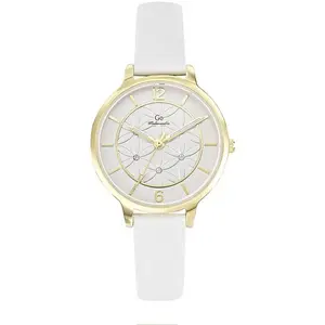 Montre Femme Go Mademoiselle Fleurs Et Papillions - 699597 Bracelet  Blanc pas cher