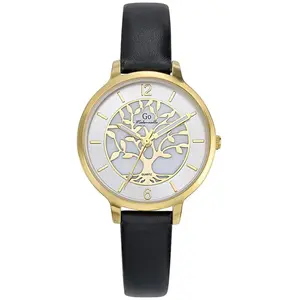 Go Mademoiselle Montre pour femme 699523 avec bracelet en cuir noir pas cher