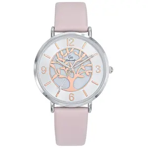 Go Girl Montre Femme Acier Cuir Rose 699502 pas cher