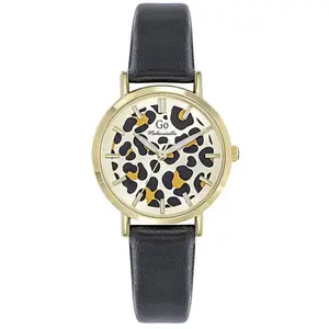 Girl Only GO Montre femme Mademoiselle Montre à quartz cuir noir UGO69... pas cher